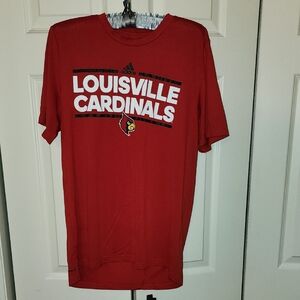 Adidas Red Louisville Cardinals Tee